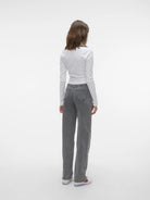Vero Moda VMTESSA Vita alta Wide Fit Jeans Donna Medium Grey Denim 10287304 Medium Grey Denim VERO MODA 