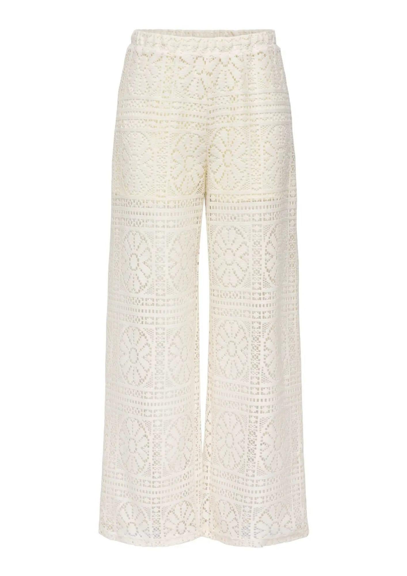 Only Pantalone Donna Lian Bianco Betulla 15372107 Birch ONLY 