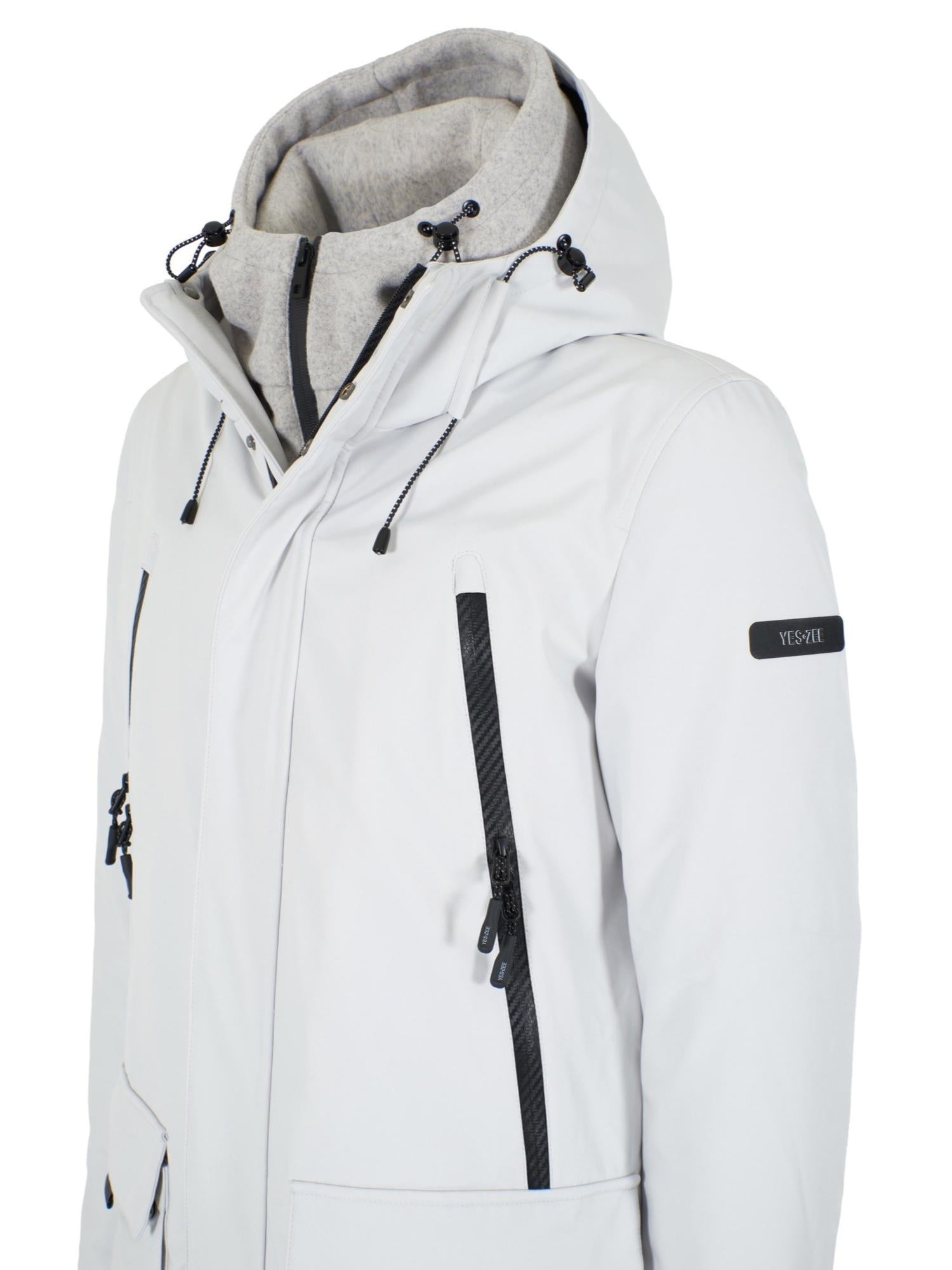 Yes Zee Cappotto Uomo con Trapuntatura interna Ghiaccio O831 B500 0124 YES ZEE 