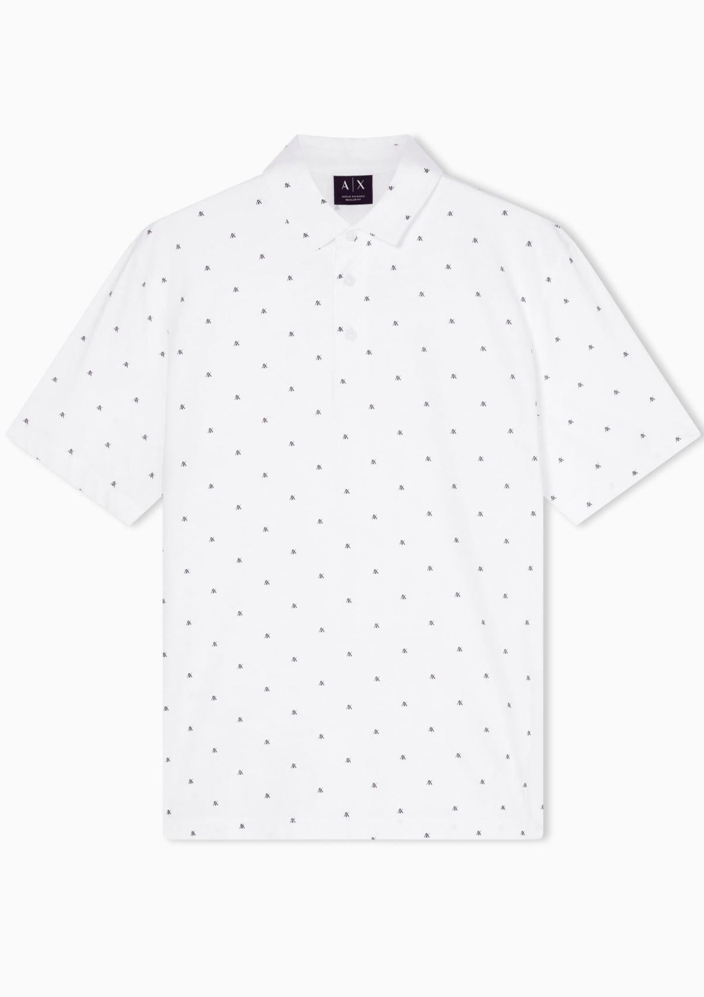 Armani Exchange Polo Uomo Bianca XM000735 AF10356 F0198 ARMANI EXCHANGE 
