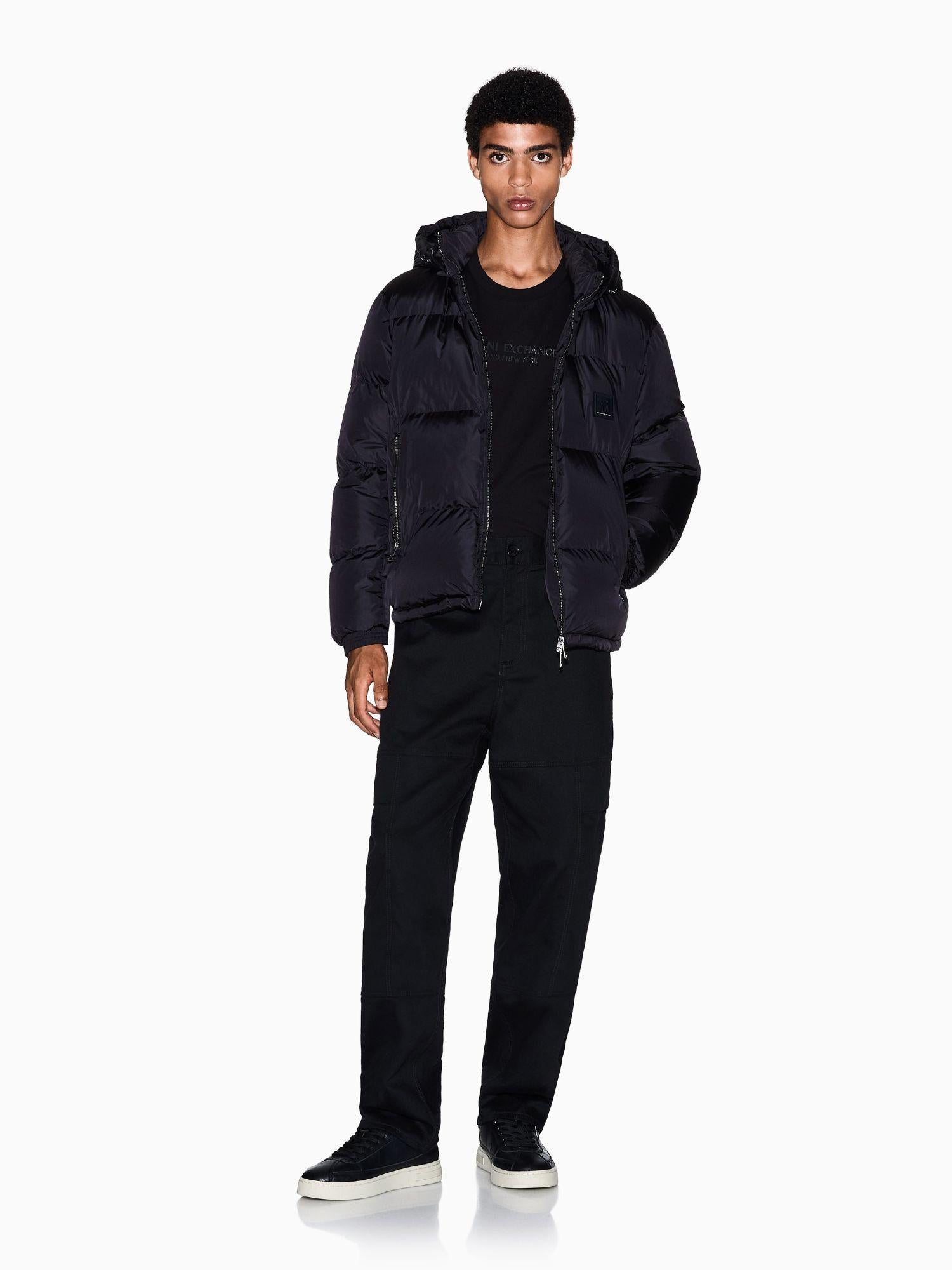 Armani Exchange Piumino con cappuccio Uomo Nero XM000348 AF12286 UC001 ARMANI EXCHANGE 