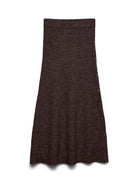 Vero Moda VMSALLY Gonna midi Donna Brown Chocolate Torte 10334898 Chocolate Torte VERO MODA 