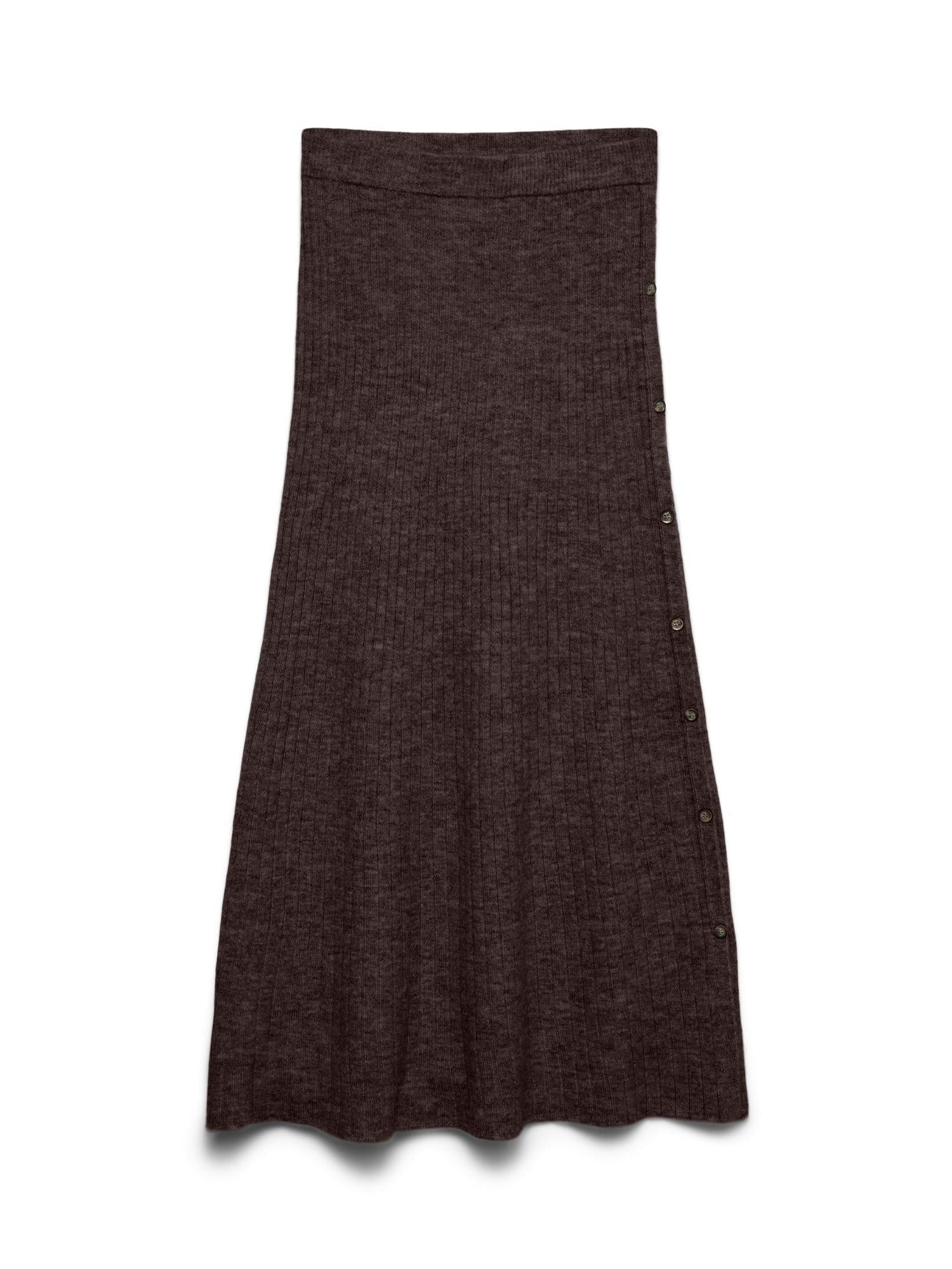 Vero Moda VMSALLY Gonna midi Donna Brown Chocolate Torte 10334898 Chocolate Torte VERO MODA 