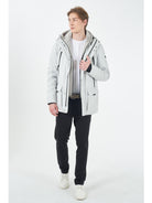 Yes Zee Cappotto con Trapuntatura interna Uomo Ghiaccio O831 B500 0124 YES ZEE 