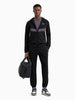 Tuta Summer Block in misto cotone Uomo Nero