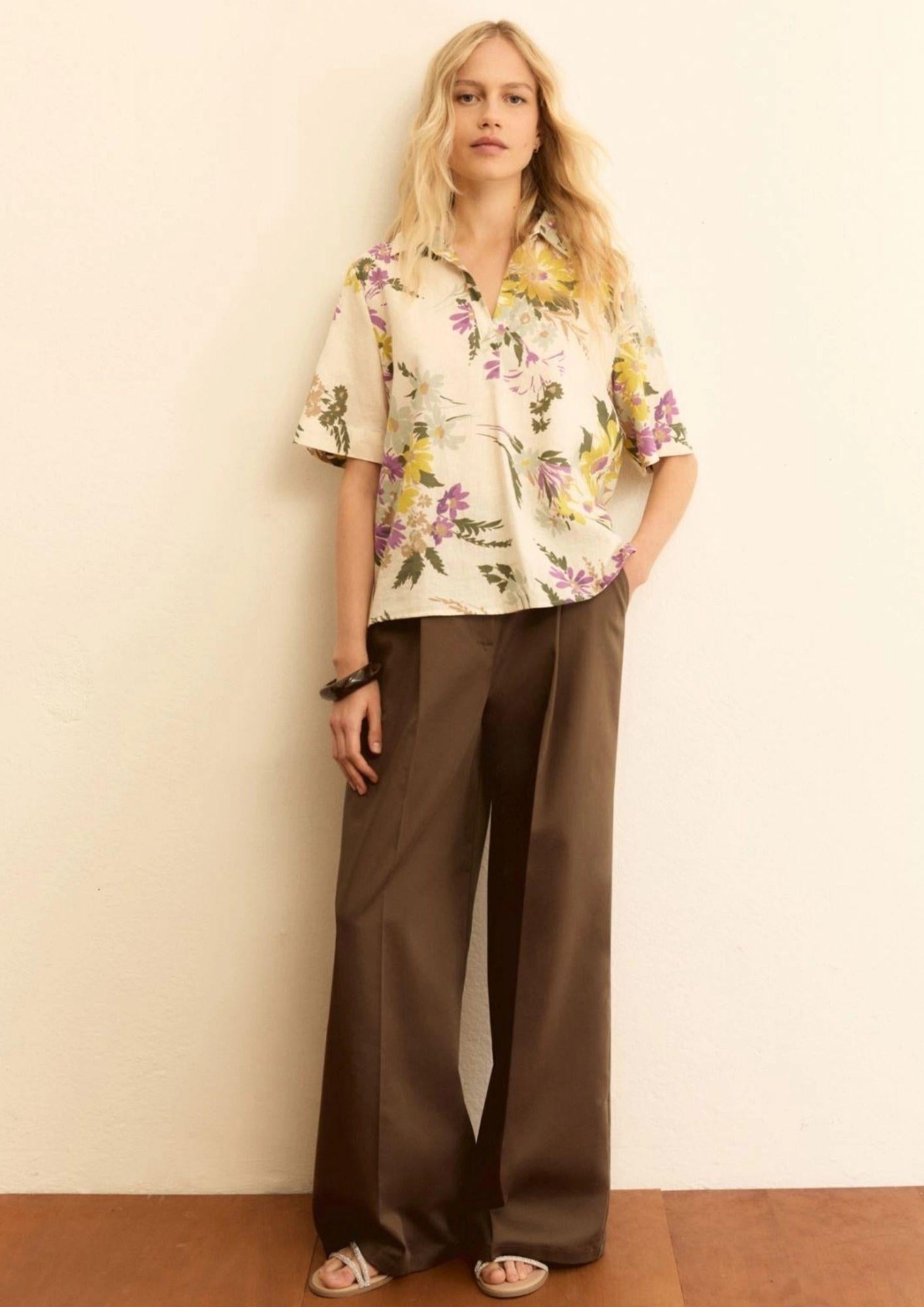 Emme Marella Blusa Donna Emmferoce Lavanda Floreale 2615111212200 002 EMME MARELLA 