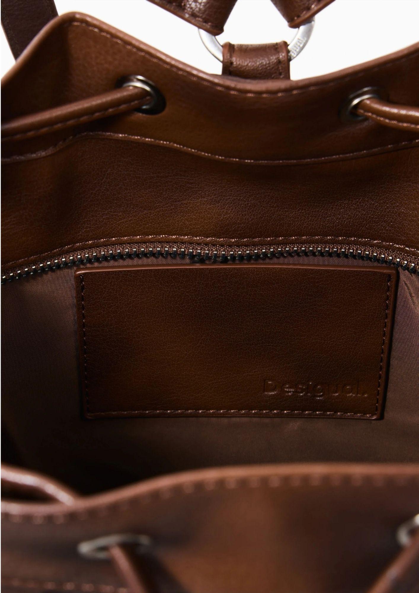 Desigual Zaino Donna Backargon Camel Harlan Marrone 26SAKP14 6064 DESIGUAL 