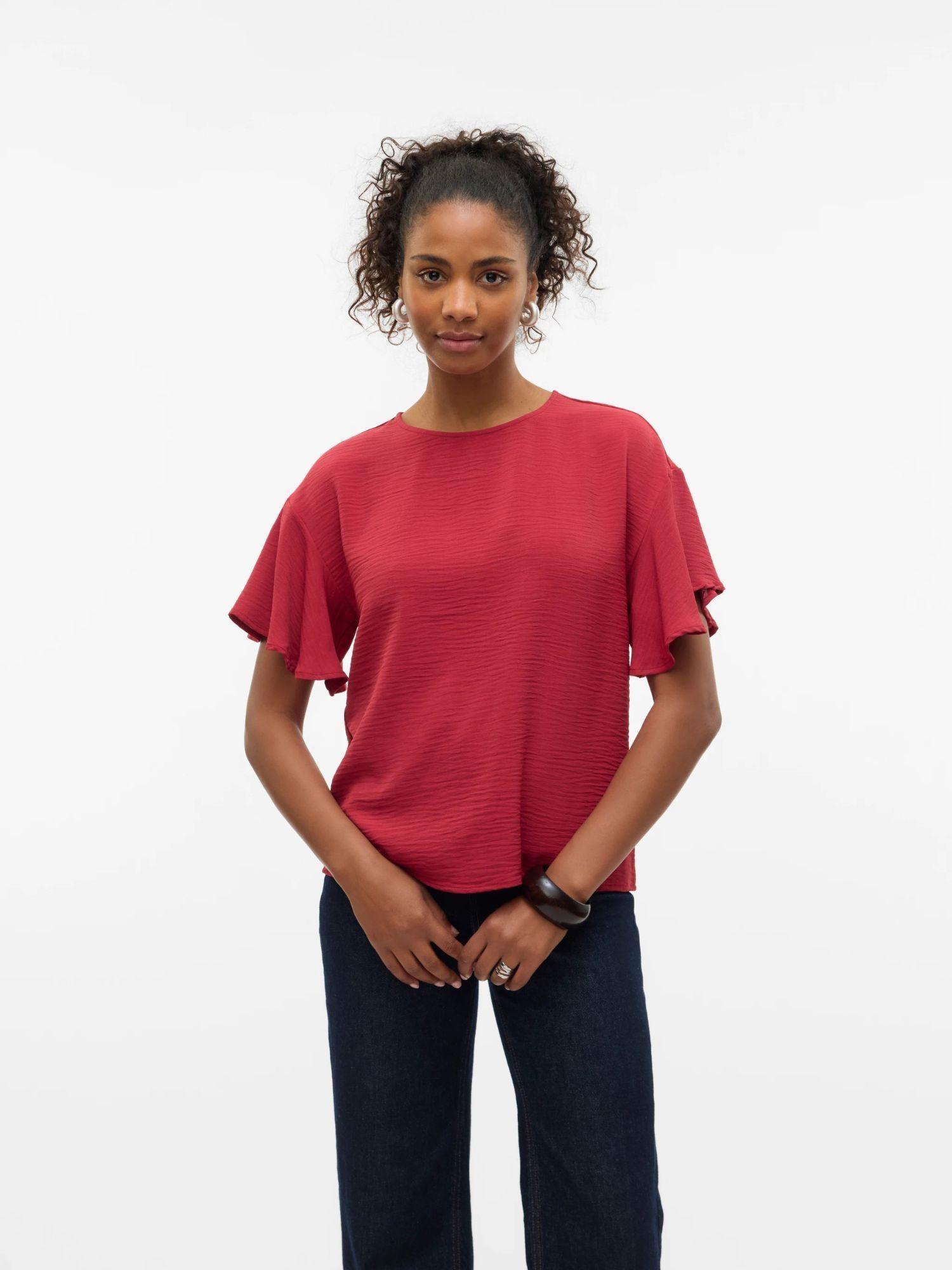 Vero Moda VMALVA Top Donna Karanda Red 10329456 Karanda Red VERO MODA 