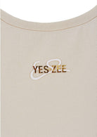 Yes Zee T-Shirt Donna Girocollo Bianco Gesso T257 S700 0107 YES ZEE 