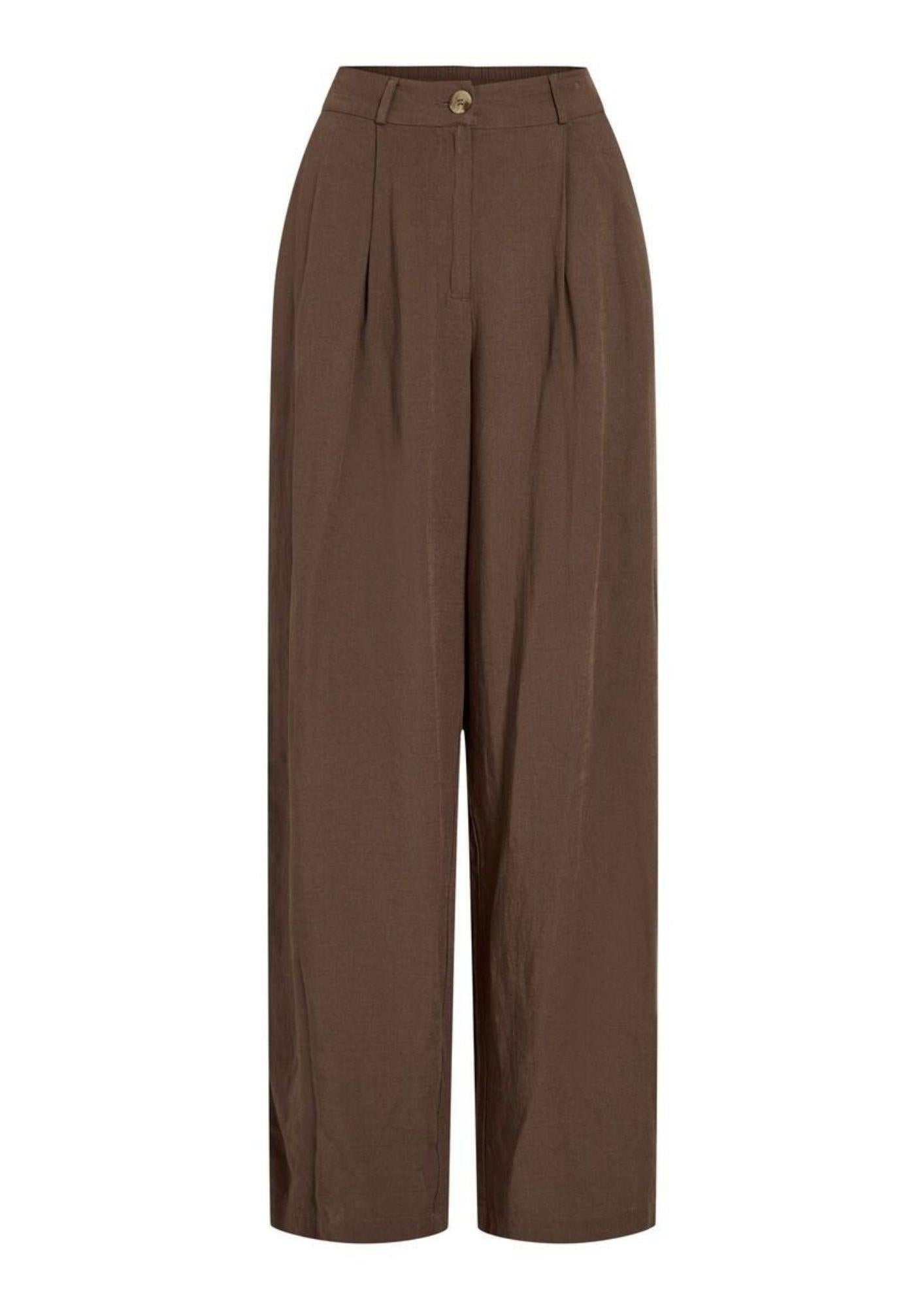 Vila Pantalone Donna Winnie Marrone 14113965 Slate Black VILA 