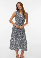 Vero Moda Abito Donna Josie Grigio Betulla Stampa Blacke 10341594 Birch Blake VERO MODA 