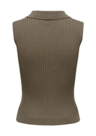 Only Cardigan Donna Marrone 15364749 Canteen Silver Zip ONLY 
