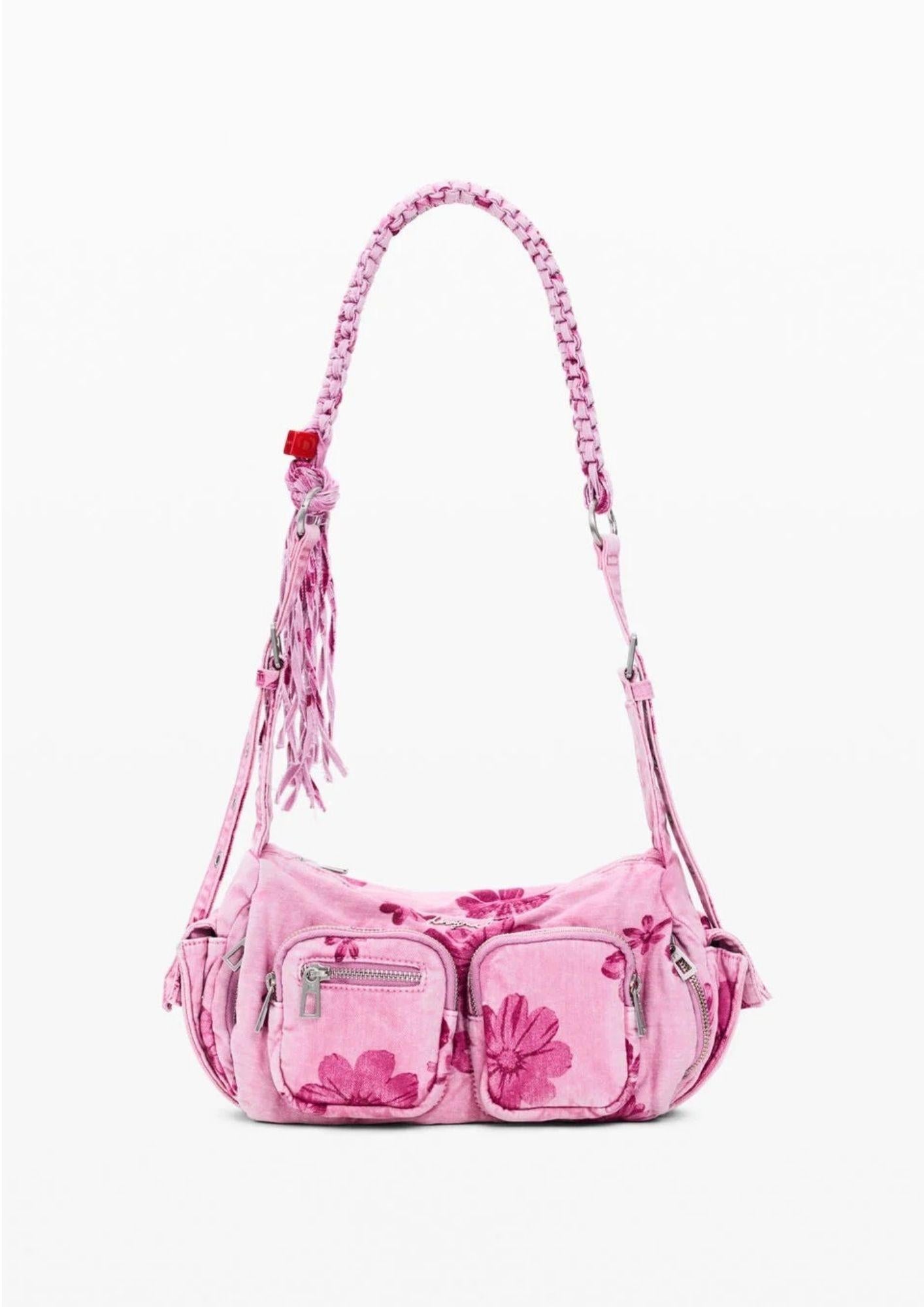 Desigual Borsa Donna Bag Margaritas Habana Rosa Denim 26SAXD30 3067 DESIGUAL 