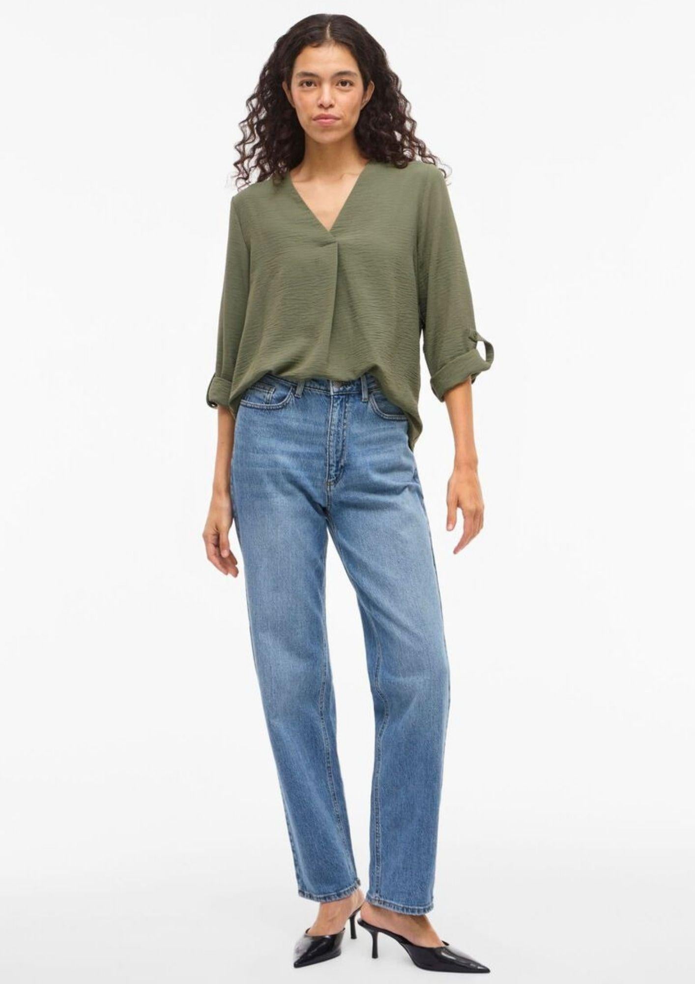 Vila Top Donna Vijosa Verde 14102906 Olivine VILA 