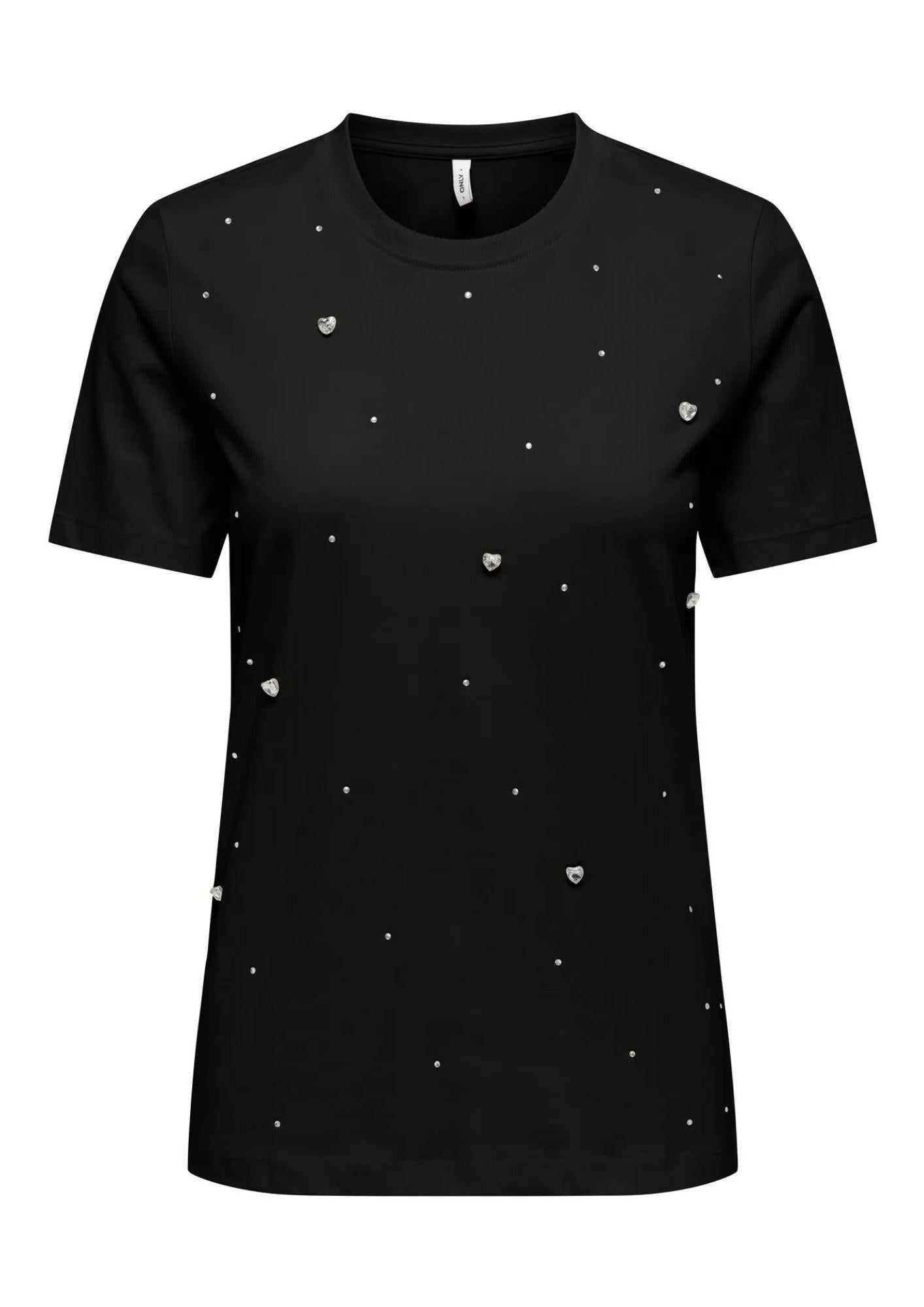 Only T-Shirt Donna Filizza Nera Mix 15368933 Black Mix ONLY 