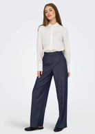Jacqueline De Yong Pantalone Donna Anthony Blu Denim 15358635 Dark Blue Denim JACQUELINE DE YONG 