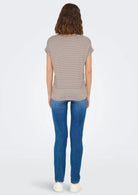 Only T-Shirt Donna Monster Bianca e Grigia 15206243 Etherea ONLY 