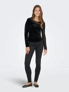Only ONLSMOOTH Top  Donna Nero 15360668 Black Assymetric ONLY 