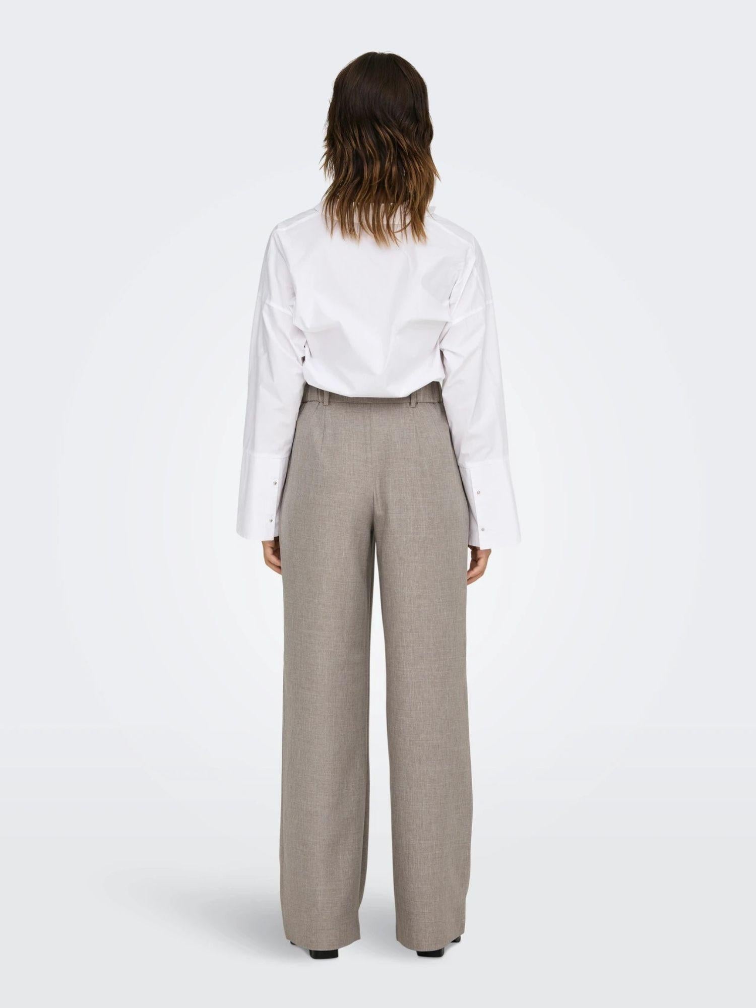 Only Pantaloni Donna Fungi Straight Fit Onllinda 15336761 Fungi MELANGE ONLY 