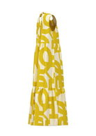 Emme Marella Vestito Donna Emmtabarin Senape Stampa Geometrica 2615221442200 006 EMME MARELLA 