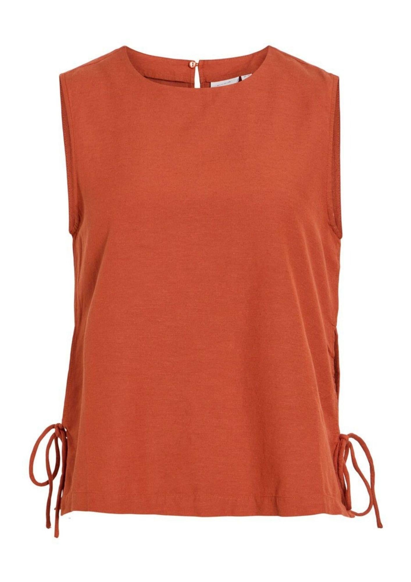 Vila Top Donna Prisilla Arancio 14113501 Burnt Brick VILA 