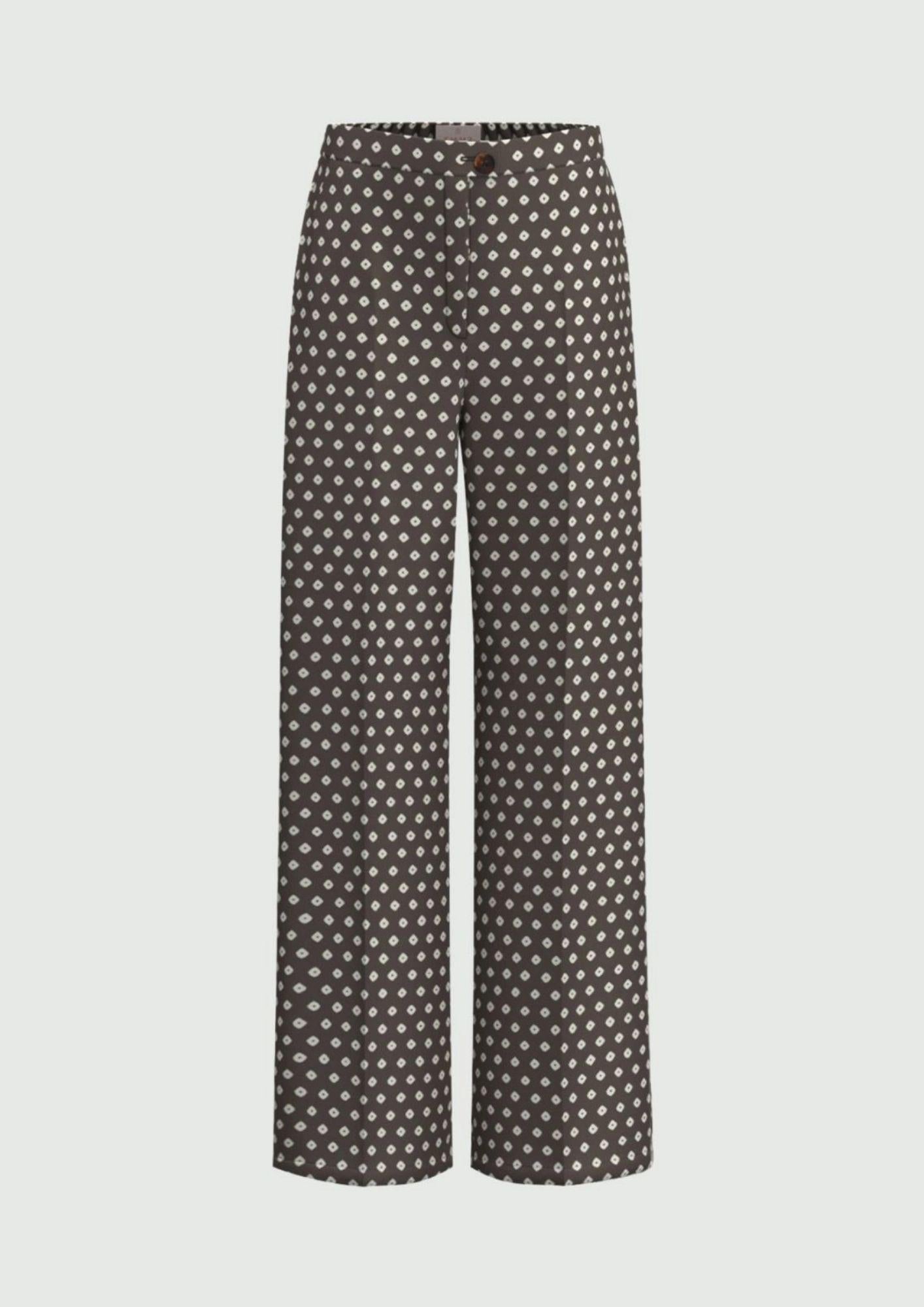 Emme Marella Pantalone Donna Emmbaobab Kaki Fantasia Rombi 2615131241200 008 EMME MARELLA 