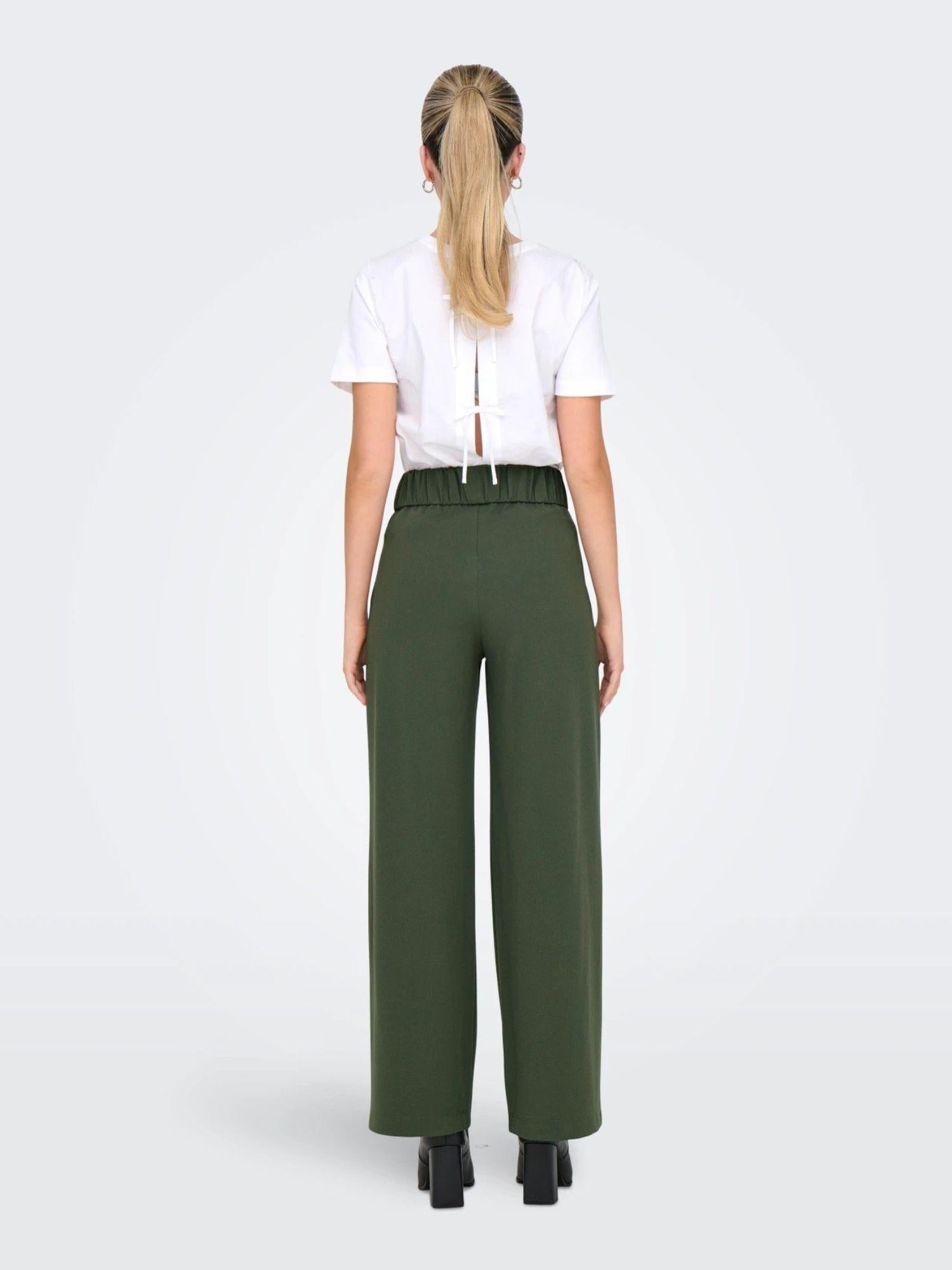 Jacqueline De Yong Pantaloni Donna Wide Fit Kambaba Jdygeggo 15208430 Kambaba BLACK BUTTONS JACQUELINE DE YONG 