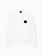 Armani Exchange Maglione girocollo con patch Uomo Bianco XM001329 AF11982 U0009 ARMANI EXCHANGE 
