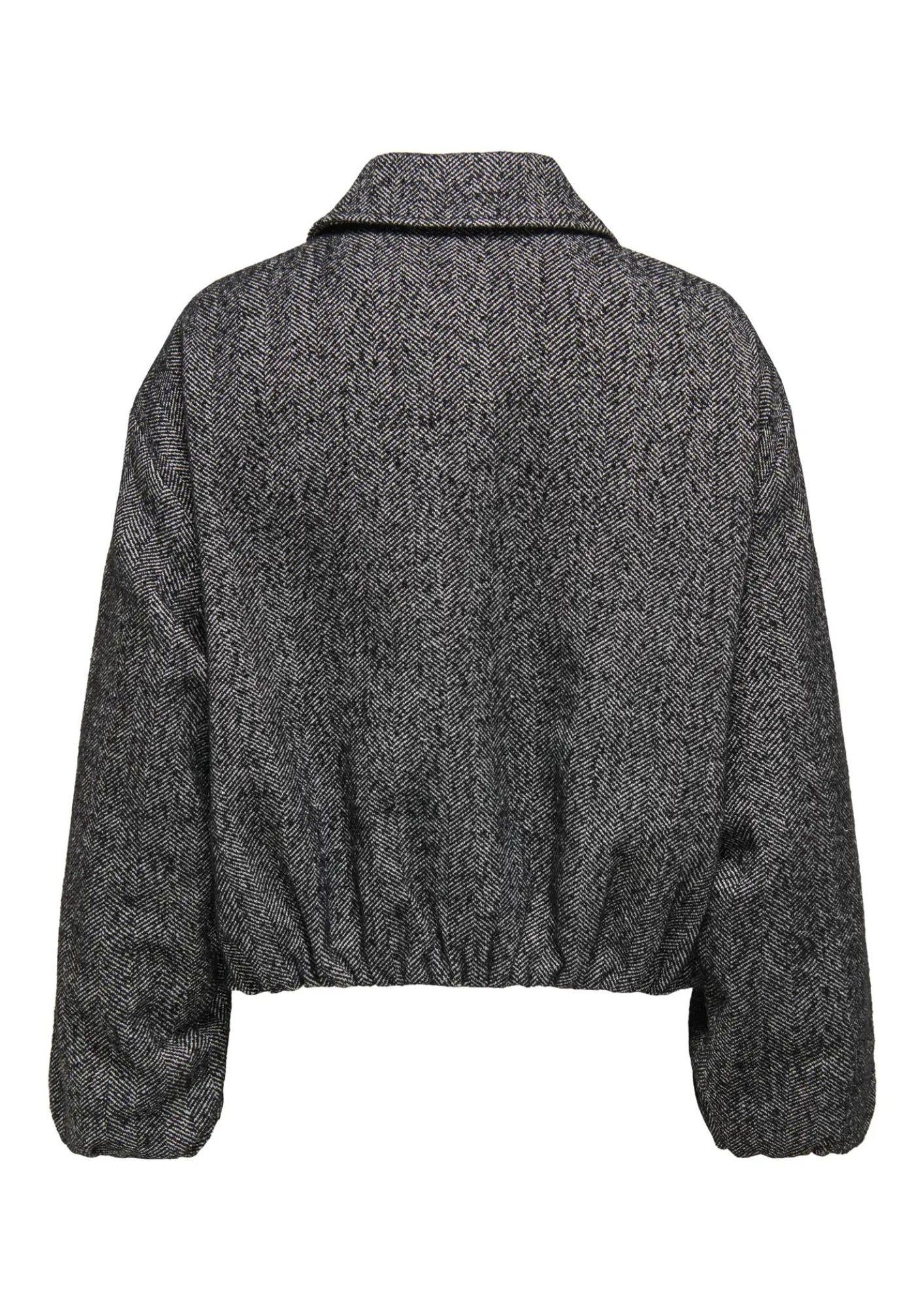 Only Giacca Invernale Donna Alberte Nera 15349212 Black Herringbone ONLY 