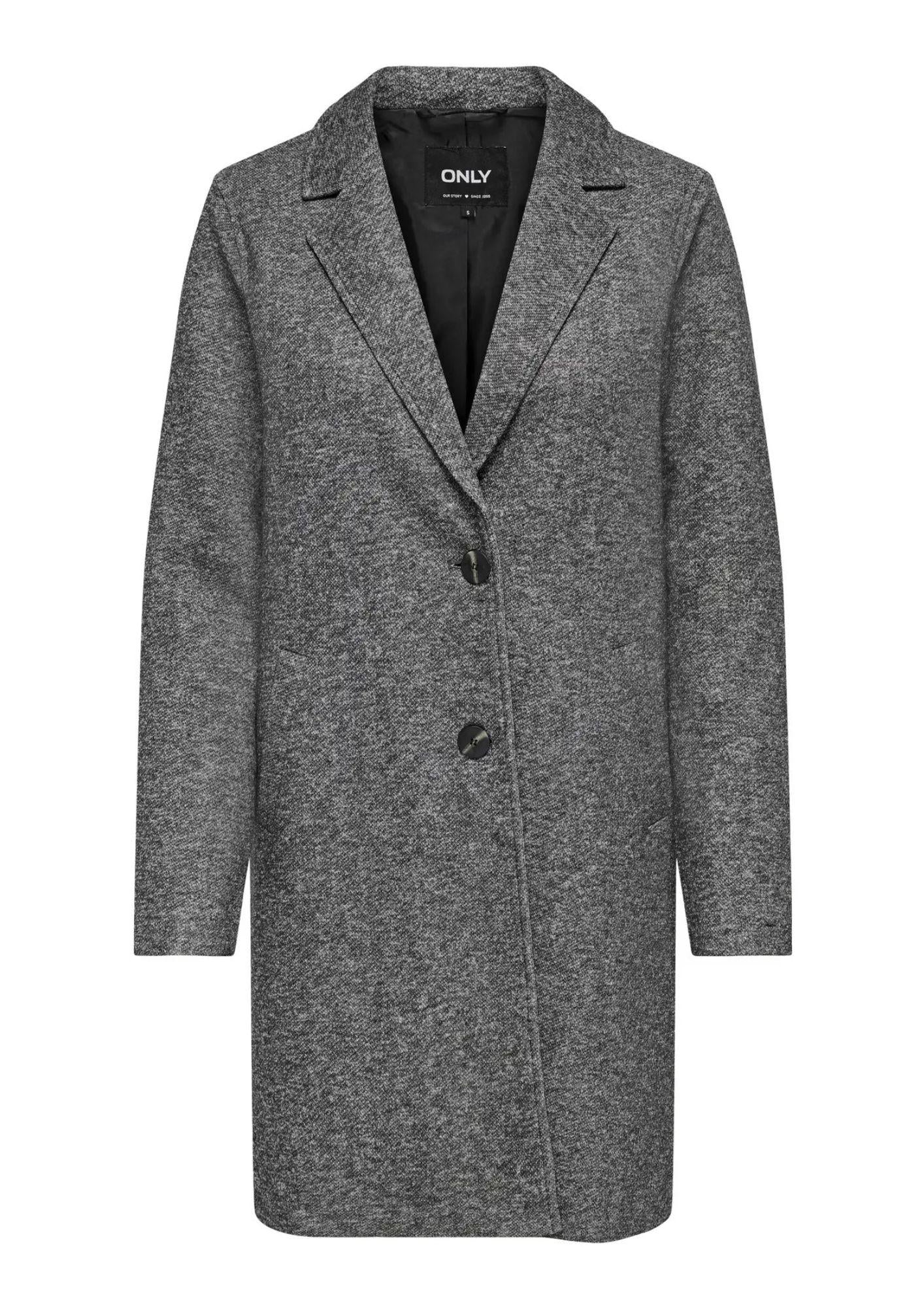 Only Cappotto Donna Sedona Grigio Scuro 15321862 Dark Grey Melange ONLY 
