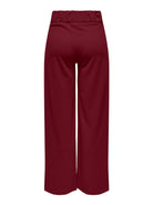 Jacqueline De Yong Pantaloni A Gamba Larga Donna Geggo Wide Leg Fit Cabernet 15208430 Cabernet BLACK BUTTONS JACQUELINE DE YONG 