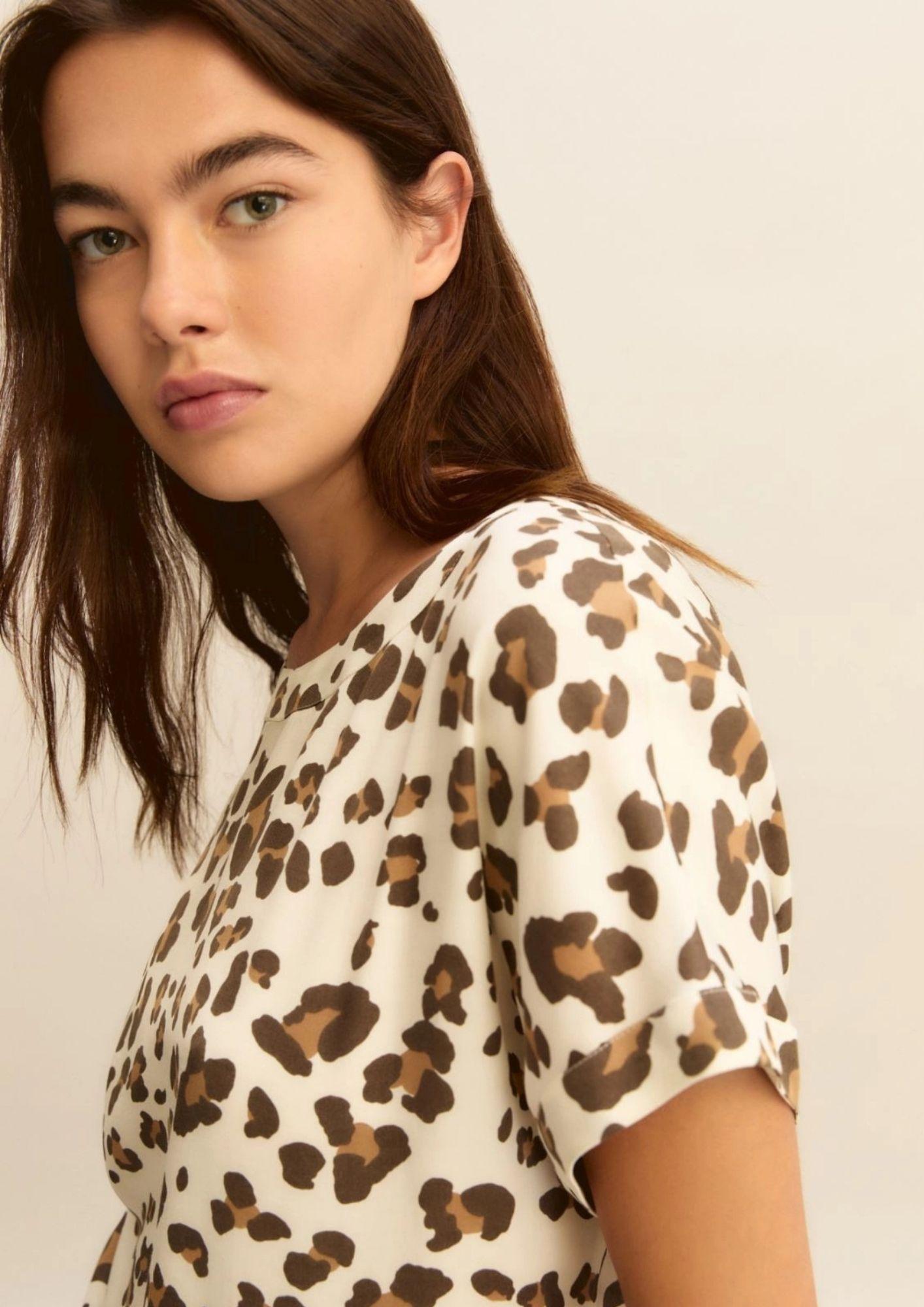 Emme Marella Maglia Donna Emmrane Bianco Burro Animalier 2615111211200 002 EMME MARELLA 