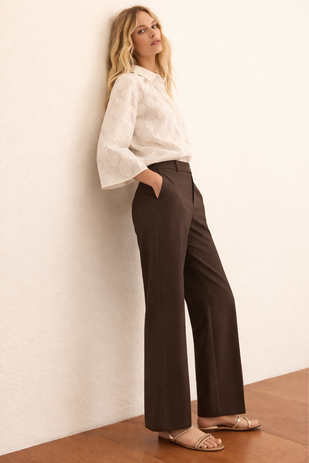 Emme Marella Pantalone Donna Emmsalute Kaki 2615131121200 003 EMME MARELLA 