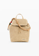 Desigual Zaino Donna Backhalf Logo Raffia Luena Mini Raffia 26SAKO01 1014 DESIGUAL 