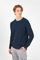 Yes Zee Maglia Girocollo Uomo Blu M805 HN00 0713 YES ZEE 