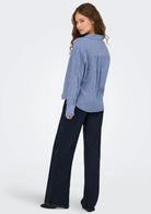 Jacqueline De Yong Camicia Donna Mila Blu Righe Bianche 15345487 Star Sapphire CLOUD DANCER JACQUELINE DE YONG 