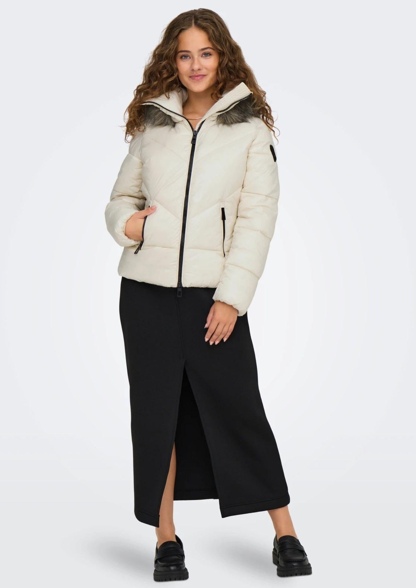 Giubbino Donna Only Onlfever Bianco 15322003 Birch ONLY 