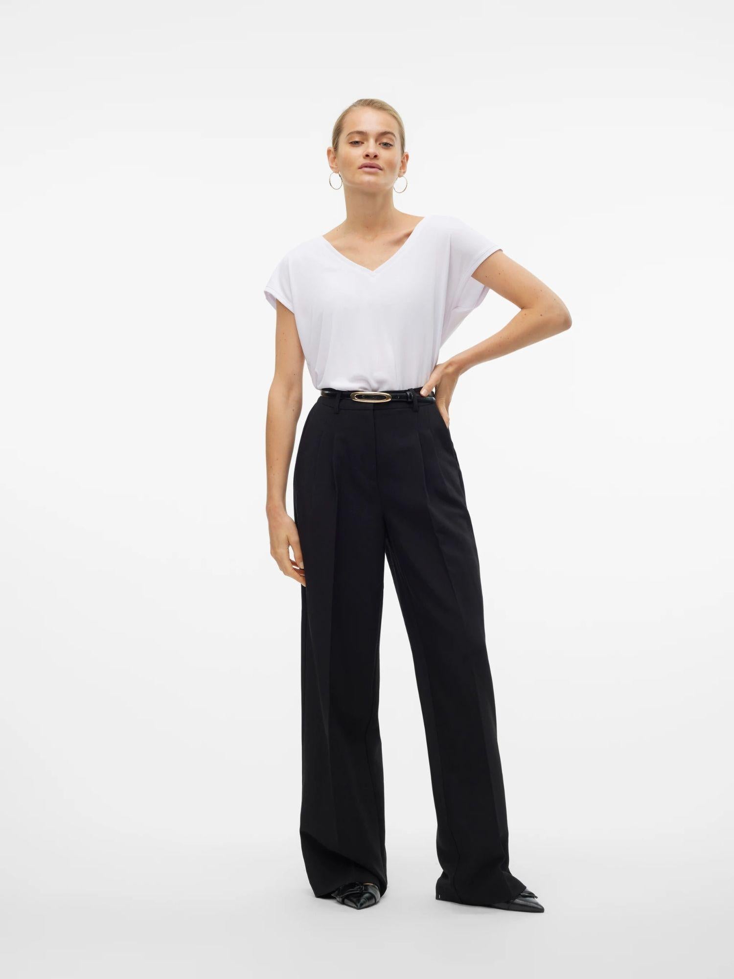 Vero Moda Top Donna Filli Bianco 10247666 Bright White VERO MODA 