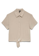 Vero Moda Camicia Donna Menny Beige 10303694 Silver Lining Calli VERO MODA 