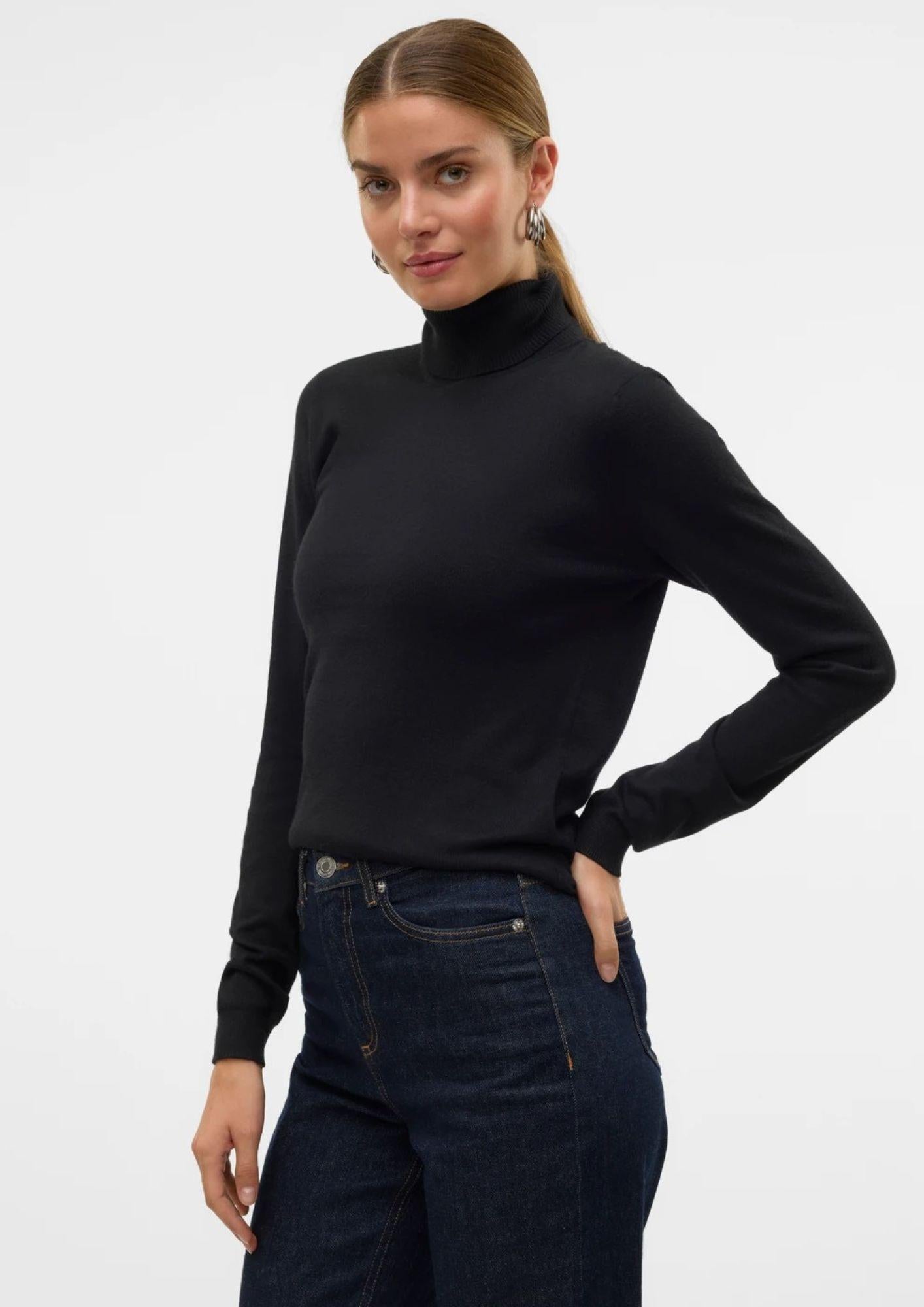 Vero Moda Pullover Donna Iris Nero 10320450 Black VERO MODA 
