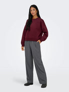 Only Felpa Donna Best Rosso Tawny Port 15338727 Tawny Port ONLY 