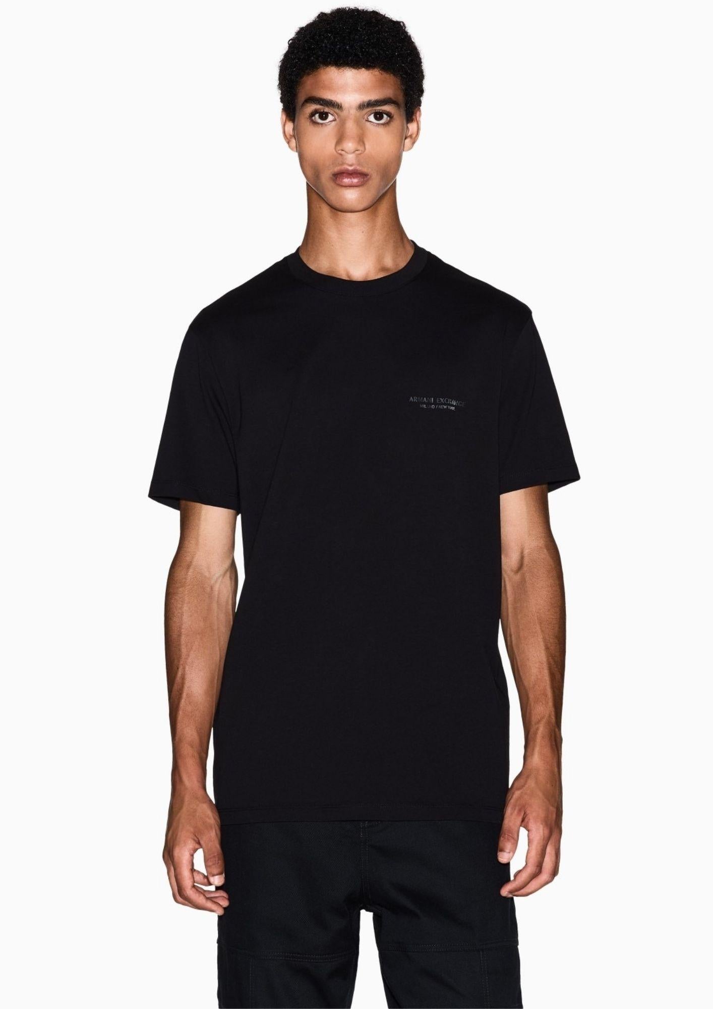 Armani Exchange T-Shirt Uomo Nera XM001281 AF10361 UC001 ARMANI EXCHANGE 