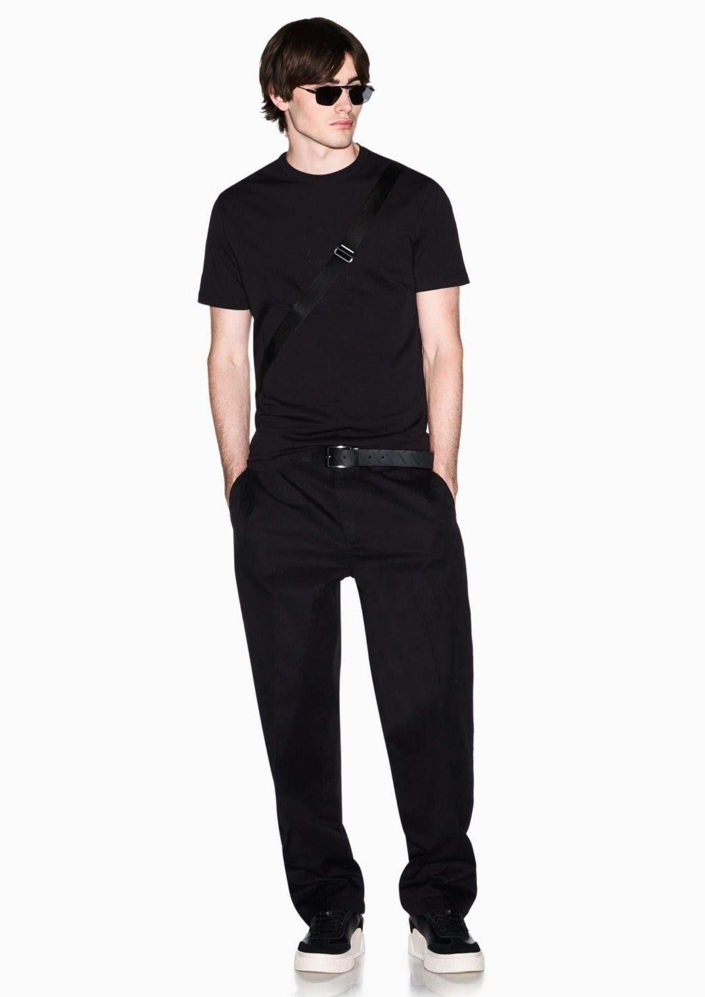 Armani Exchange T-Shirt Uomo Nera XM002450 AF10356 UC001 ARMANI EXCHANGE 