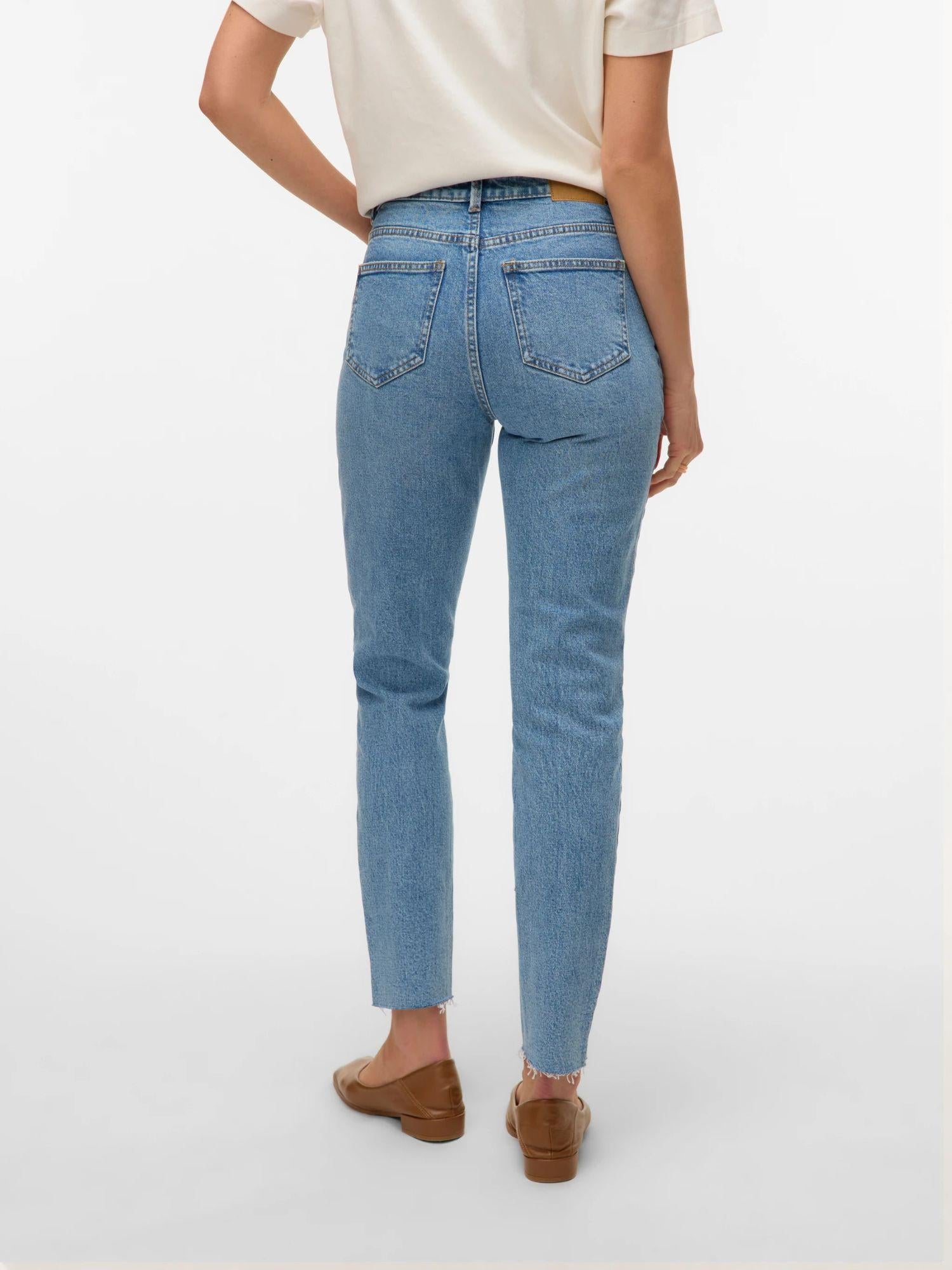 Vero Moda Jeans Donna Mom Fit Light Blue VMBrenda 10247009 Light Blue Denim VERO MODA 