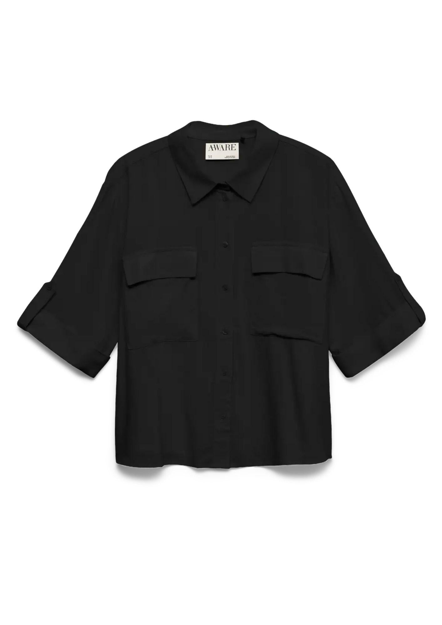 Aware Camicia Donna Fleur Nero 10328652 Black AWARE 