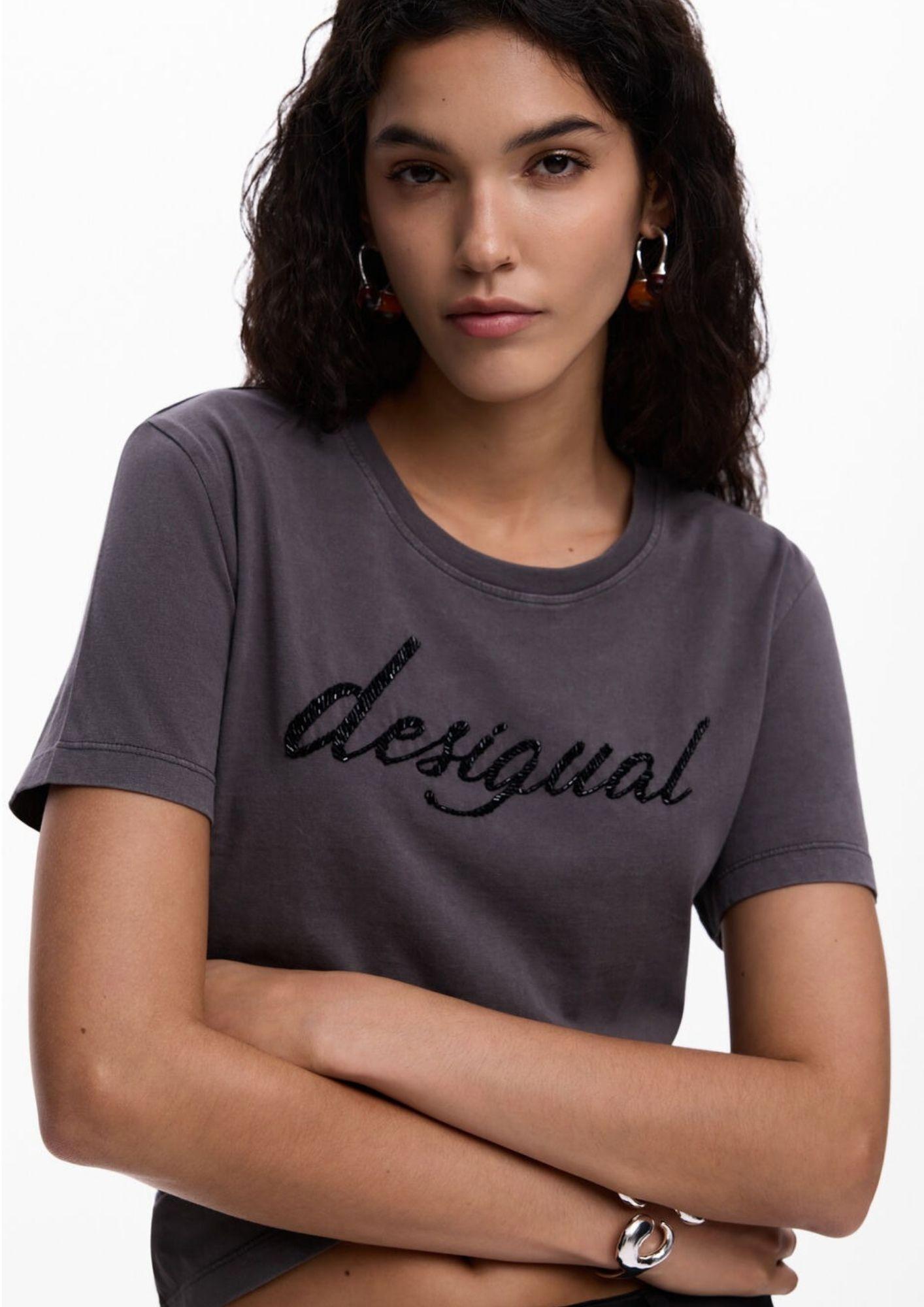 Desigual T-Shirt Donna Varsovia Grigia 26SWTK08 2058 DESIGUAL 