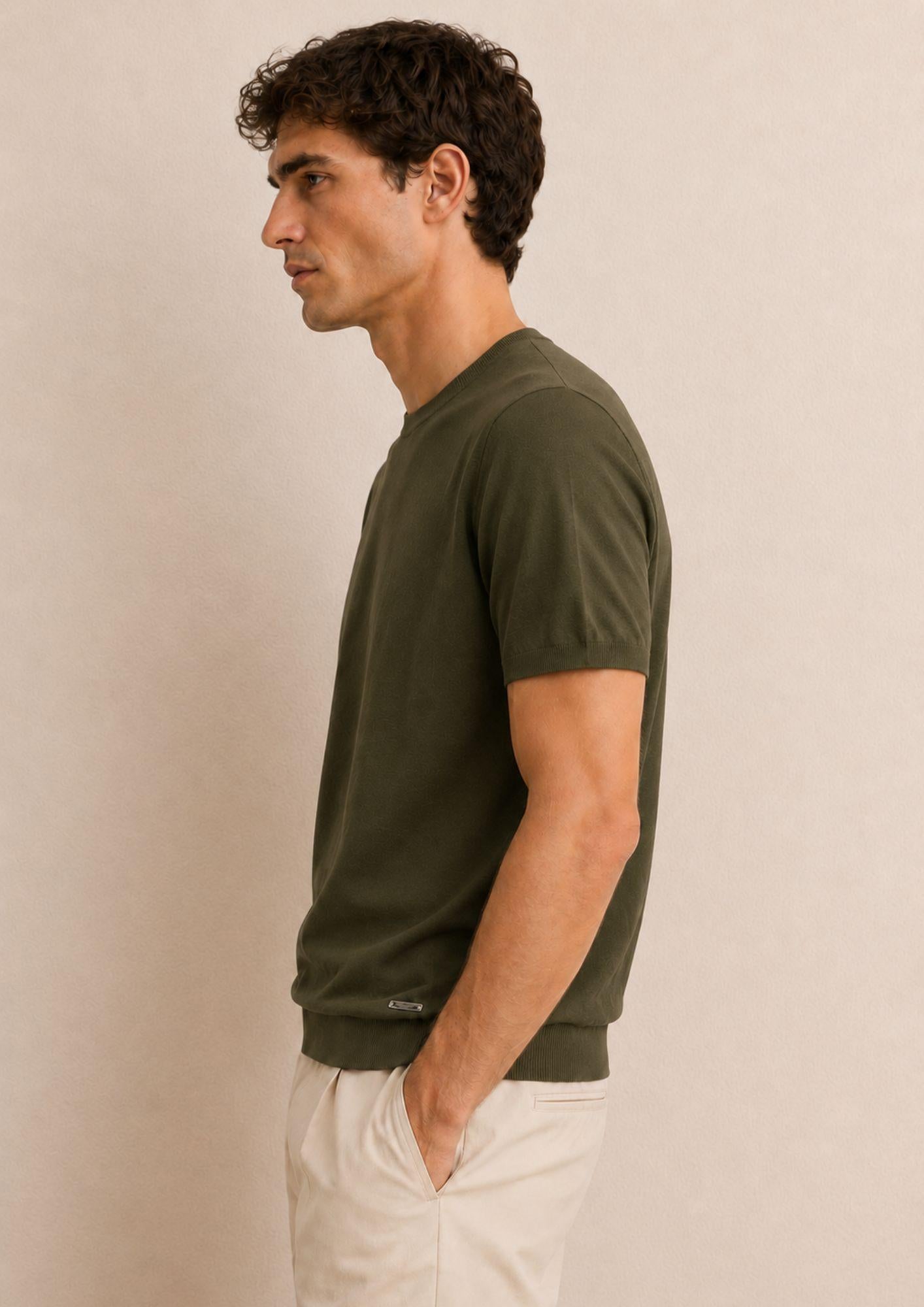 Cranberry Maglia Uomo Verde Militare CB10005 MILITARE CRANBERRY 