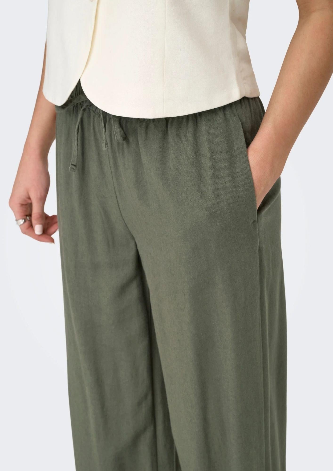 Only Pantalone Donna Goa Oliva 15363676 Smokey Olive ONLY 