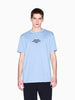 T-shirt regular fit con logo lettering Uomo Azzurro