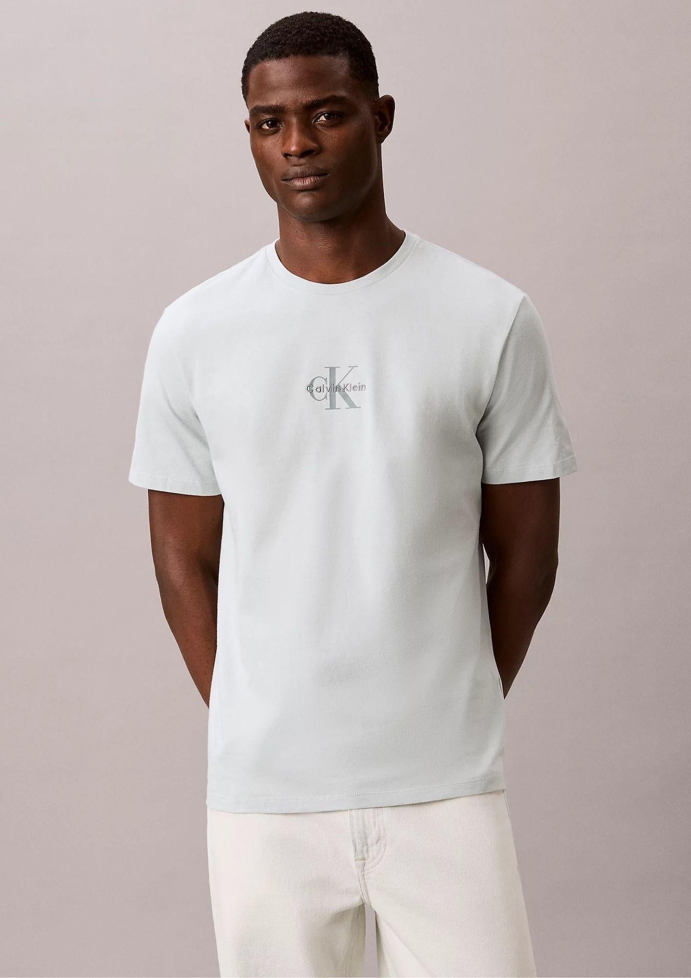 Calvin Klein T-Shirt Uomo Azzurro Polvere LV04RB866G 3Q0 CALVIN KLEIN 
